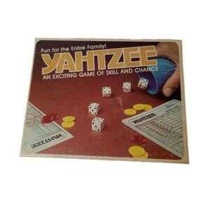 Vintage Yahtzee Dice Game 1980 Original Collectible Family Game Night
